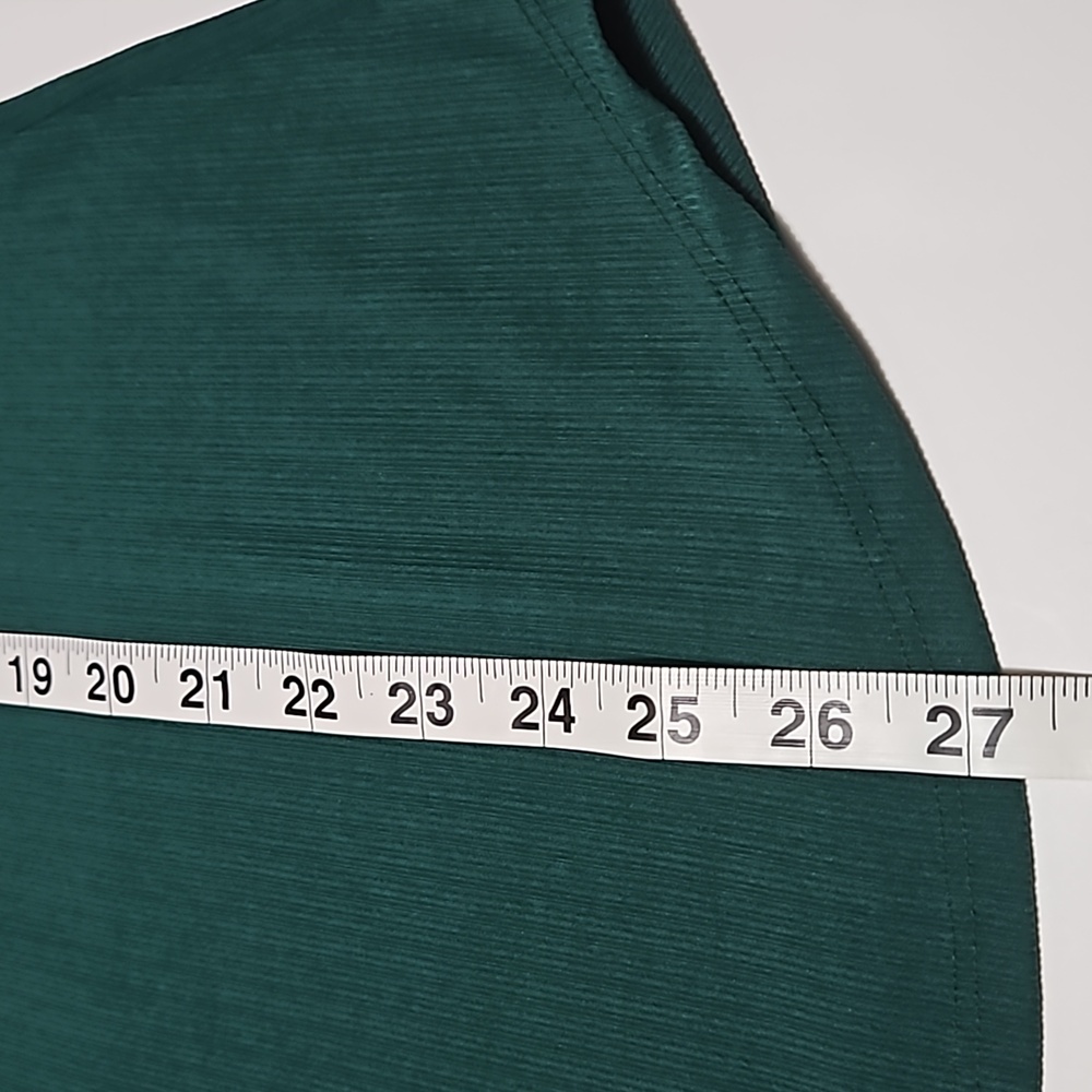 Casual Land Women's XL Green Ribbed Long Sleeve Stretch Pull Over Top #W-584 - Picture 13 of 14